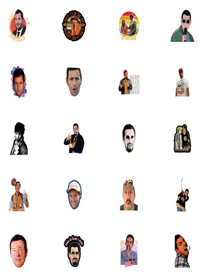 YEESACG 61pcs Sandler Romantic Aesthetics Retro Funny Stickers Pop Kawaii Pack | Vsco Funny Cool Deacls Graffiti Stickers Vinyl for Water Bottle Skateboard Luggage Laptop - Image 3